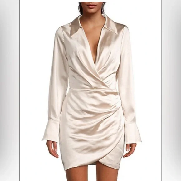Bella Satin Minidress  from Line&Dot (Saks Fifth Avenue)- BRAND NEW - Picture 4 of 8